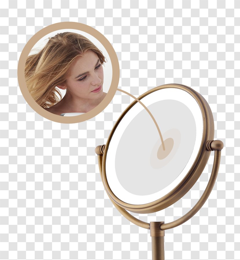 Mirror Light Magnifying Glass Cosmetics Bathroom Transparent PNG