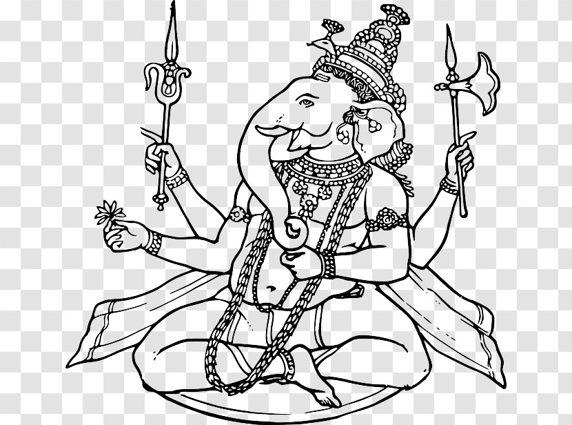 Ganesha Hinduism Shiva Religion Clip Art - Islam Floral Transparent PNG