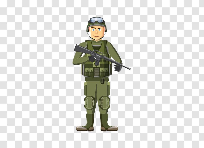 Soldier Military Weapon Army - Cartoon - Soldiers Armed With Guns Transparent PNG