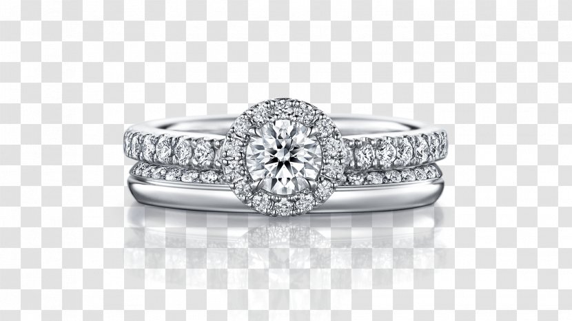 Wedding Ring Diamond Platinum - Metal Transparent PNG