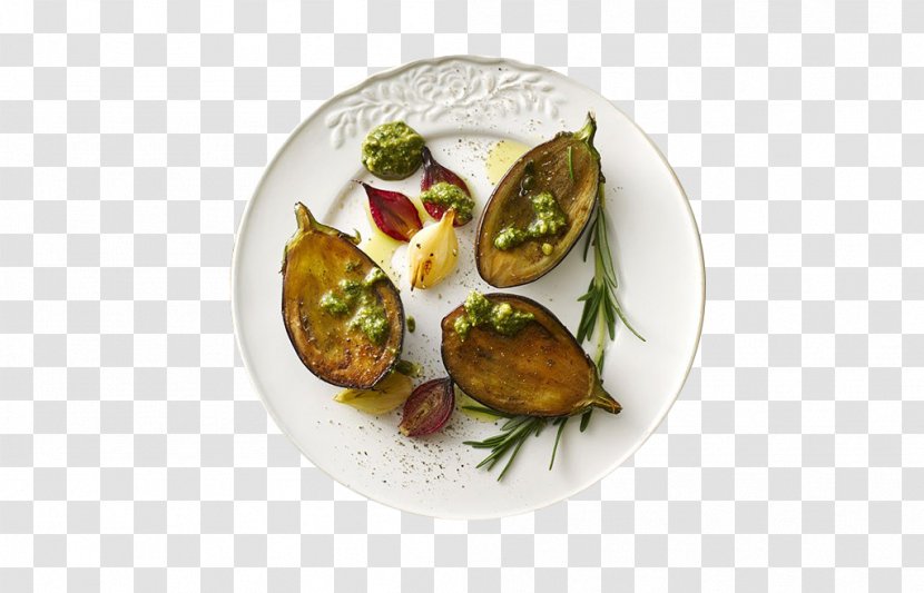 Coffee Vegetable Dish Roasting Eggplant - Risotto - The Baked On Plate Transparent PNG