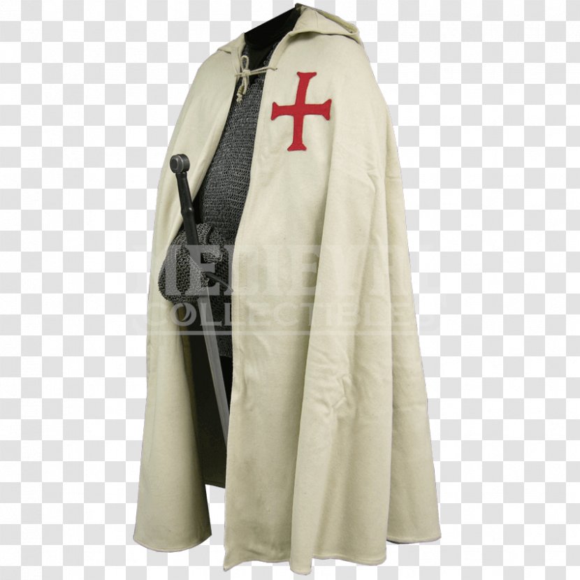 Robe Crusades Knights Templar Cloak - Knight Transparent PNG