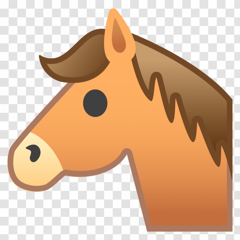Horse Pony Emoji Mane Rein - Noto Fonts Transparent PNG