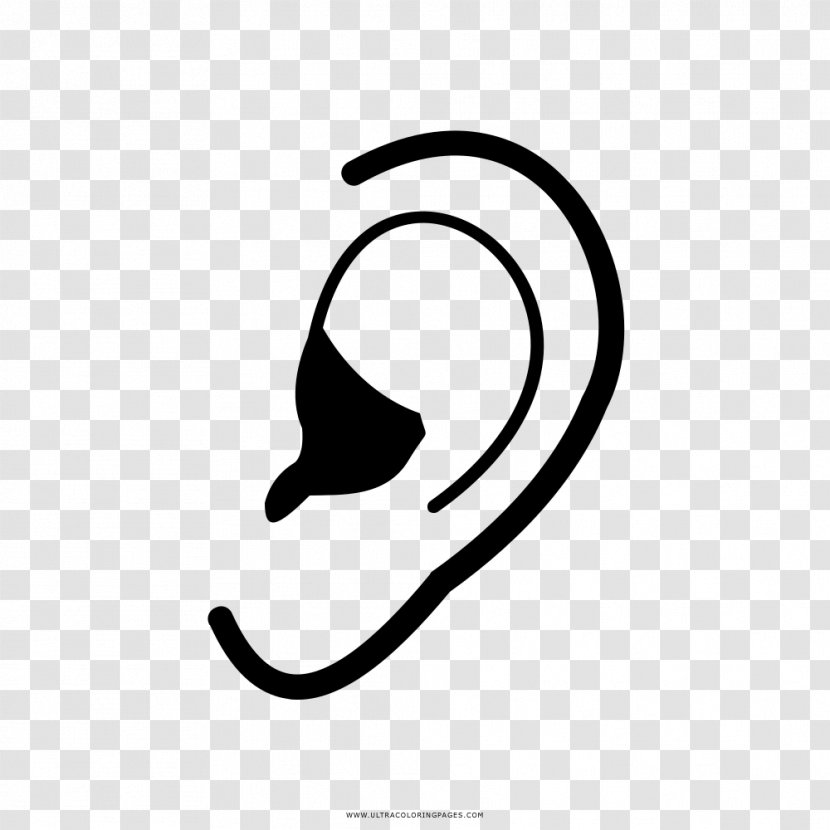 Ear Drawing Coloring Book Auricle - Brand Transparent PNG