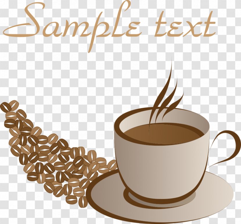 White Coffee Tea Cup Cafe - Food - Vector Beans And Transparent PNG