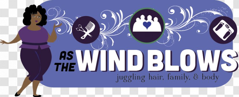 Logo Hair Brand Huntsville - Purple - Wind Blow Transparent PNG