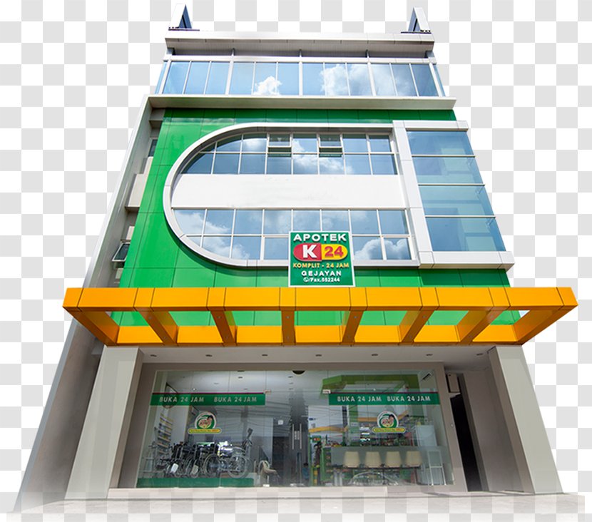 Apotek K-24 Tlogosari Pharmacy Malang Franchising - Facade - Commercial Building Transparent PNG