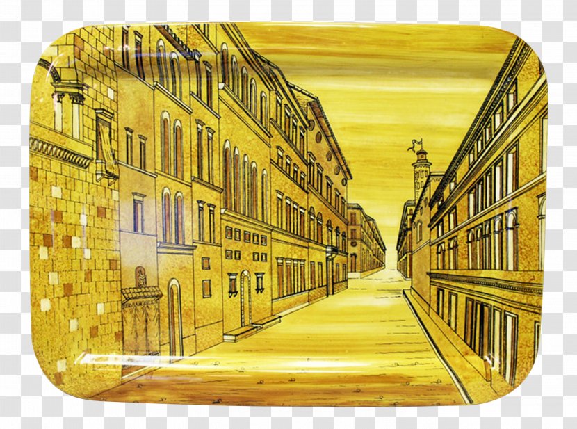 Yellow Tray Lijnperspectief Metal Pattern Transparent PNG