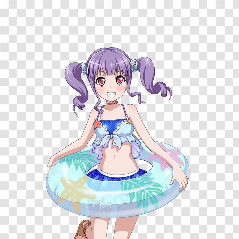 BanG Dream! Girls Band Party! Roselia Swimsuit All-female - Watercolor - Swimming Ring Transparent PNG