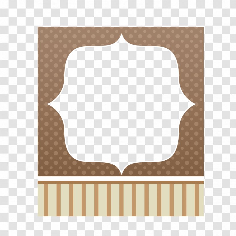 Brown Picture Frame Pattern Transparent PNG