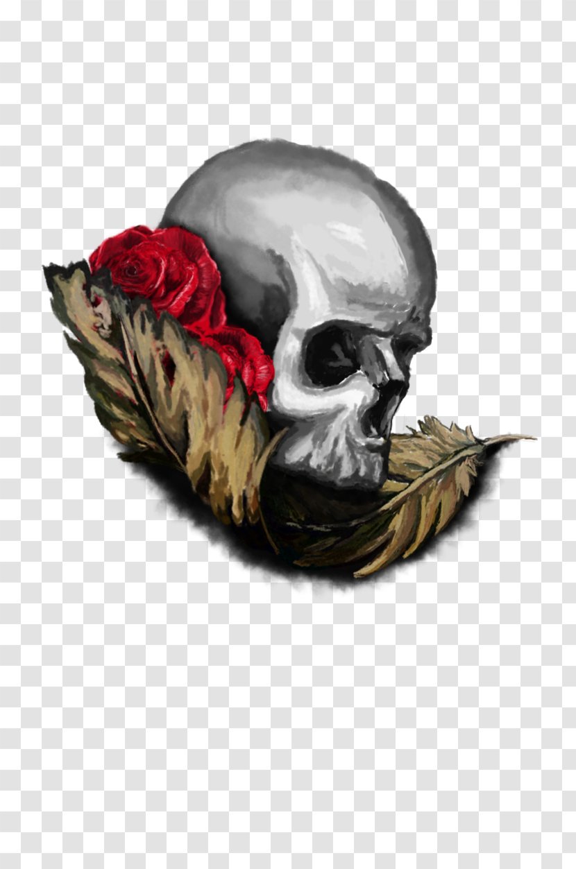 Skull Illustration - Bone - Ink Pattern Transparent PNG
