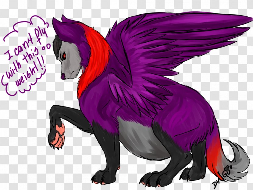 Canidae Demon Dog Cartoon - Purple Transparent PNG
