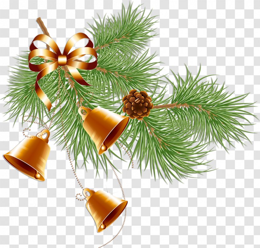 Christmas Clip Art - Twig - Bell Transparent PNG