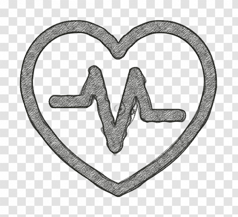 Heart Icon Cardiogram Icon Minimal Universal Theme Icon Transparent PNG