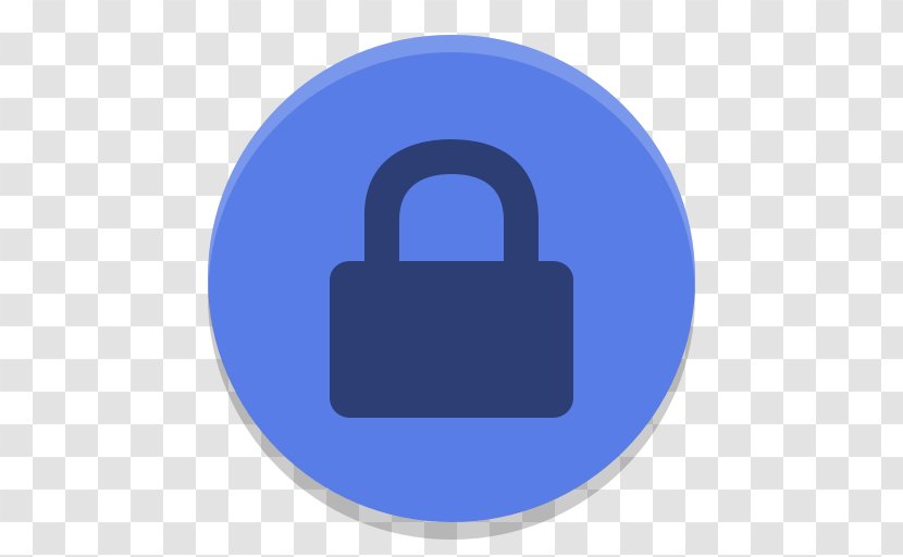 Product Design Padlock Font - Electric Blue Transparent PNG