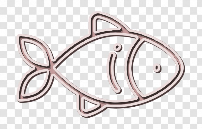 Fish Icon Animals - Metal Line Art Transparent PNG
