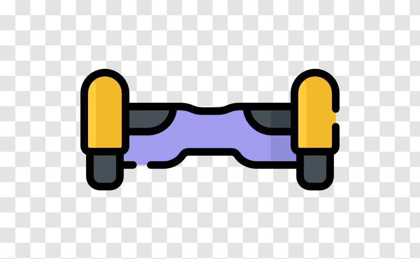 Hoverboard Icon - Yellow - Skateboard Transparent PNG