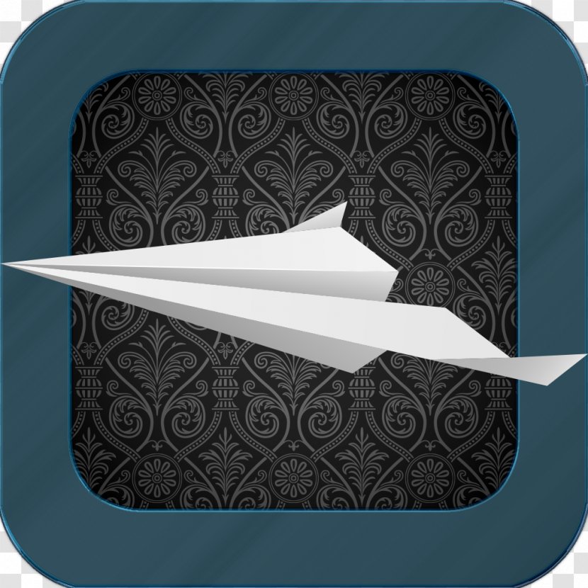 Damask Road Rage Turquoise Pattern - Video Game - Paper Plane Transparent PNG