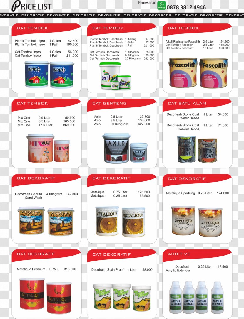 Web Page Brand - Price List Transparent PNG
