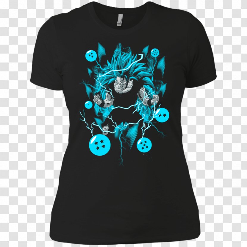 T-shirt Hoodie Top Woman - Electric Blue - Dragon And Phoenix Transparent PNG