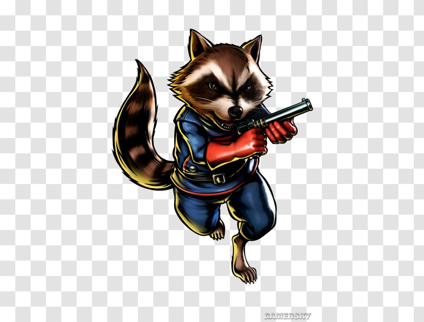 Ultimate Marvel Vs. Capcom 3 3: Fate Of Two Worlds Rocket Raccoon Capcom: Infinite Clash Super Heroes - Mammal Transparent PNG