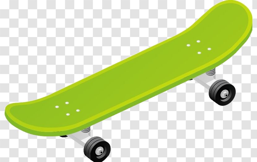 Skateboard Green Wheel Transparent PNG