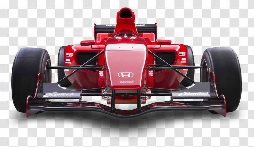 Formula One Car Racing - Automotive Design - Red Honda Lite Transparent PNG