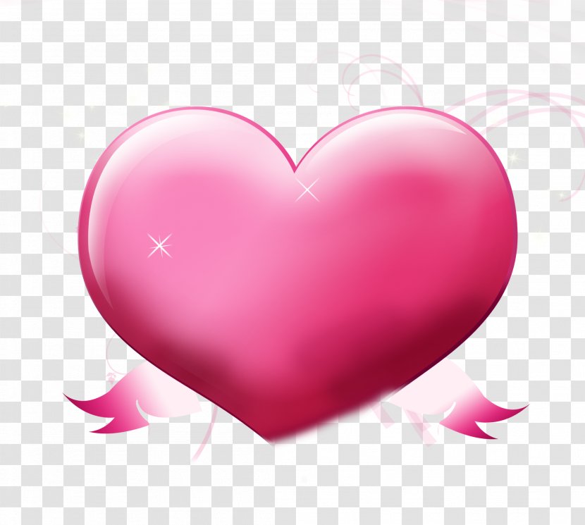 Pink RGB Color Model Computer File - Heart - Hand-painted Wings Love Decorative Pattern Transparent PNG
