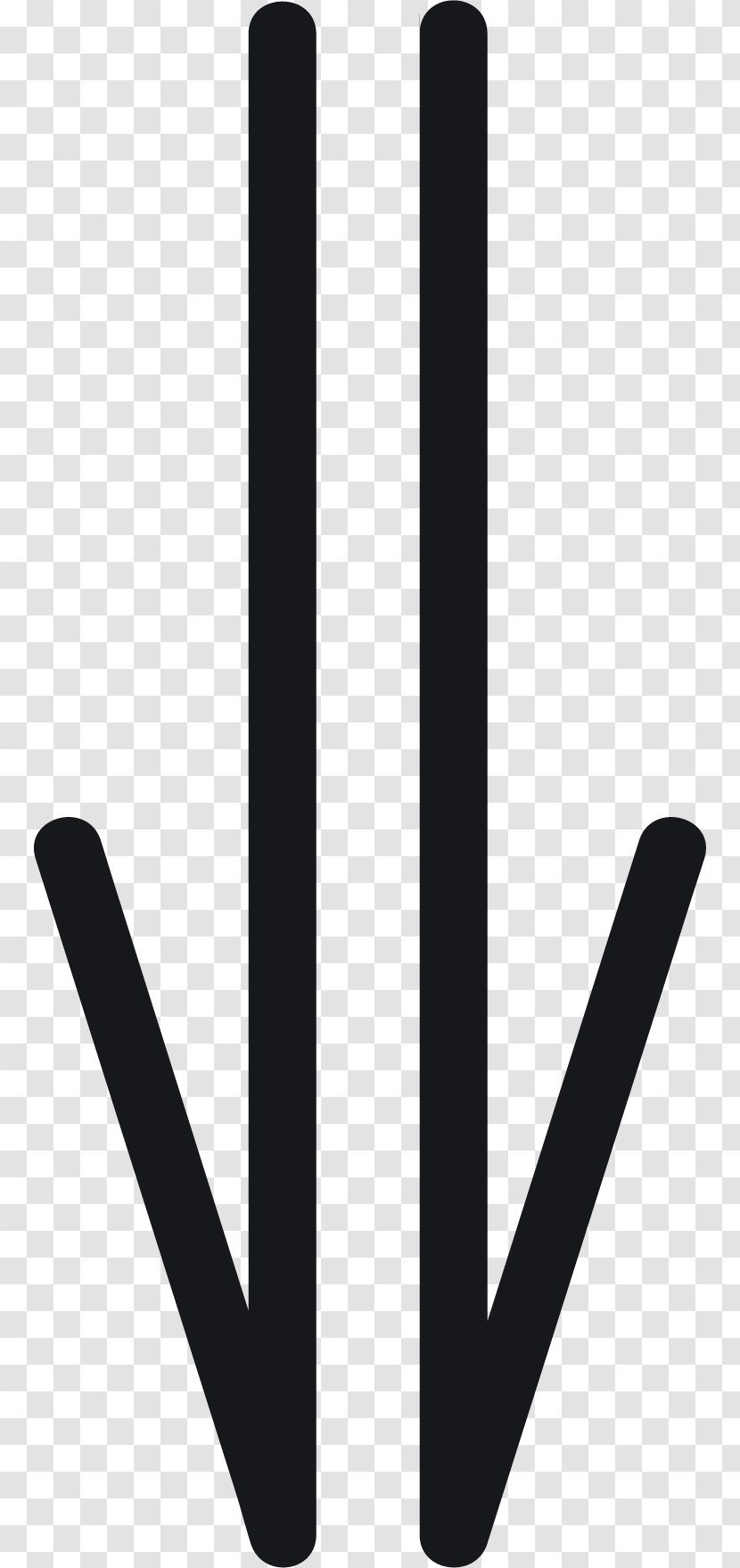 Arrow Euclidean Vector Icon - Black And White - Creative Transparent PNG