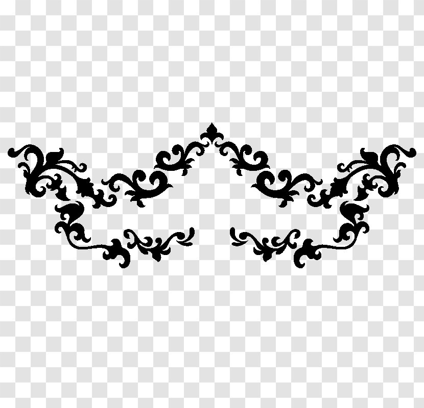 Sticker Text Baroque Plant Clip Art - Body Jewelry - Pattern Transparent PNG