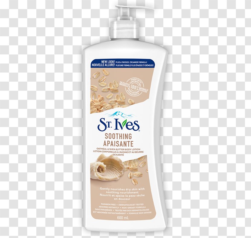 St. Ives Naturally Soothing Oatmeal & Shea Butter Body Lotion Shower Gel - Xeroderma Transparent PNG