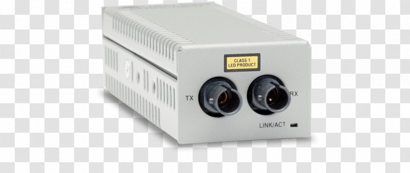Fiber Media Converter Multi-mode Optical Fast Ethernet Single-mode 100BASE-FX - Allied Telesis At Dmc100st Transparent PNG