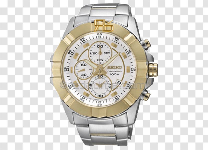 Seiko Analog Watch Clock Chronograph - Platinum Transparent PNG