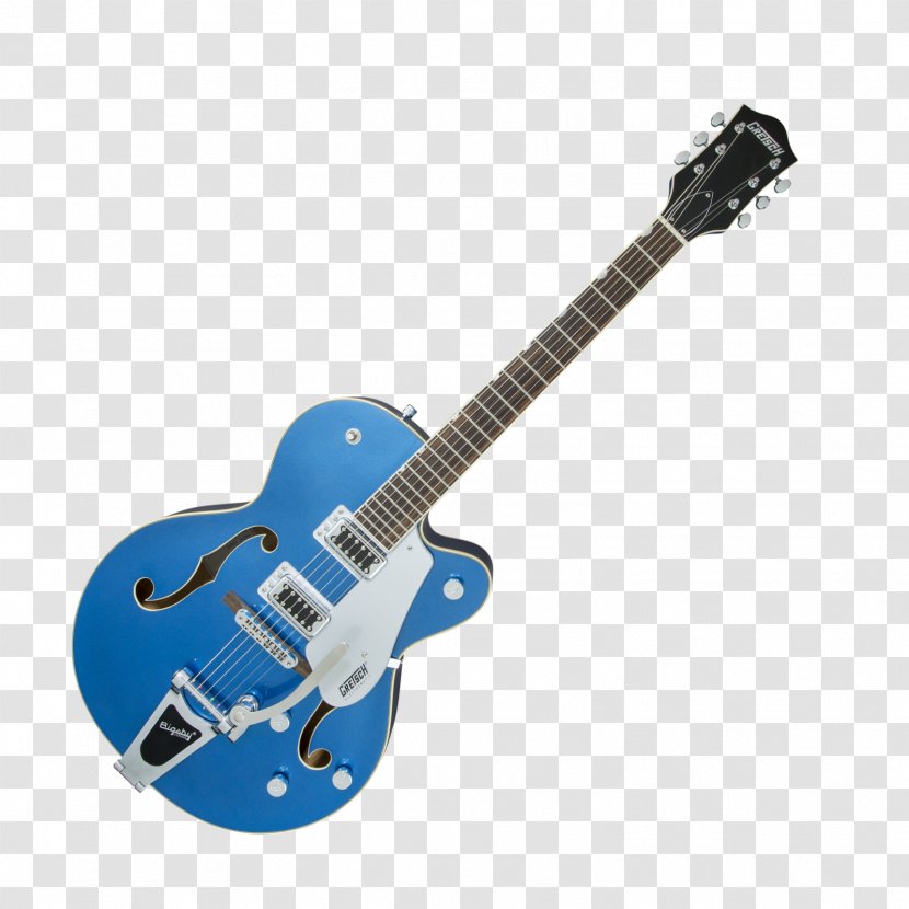 Gretsch Semi-acoustic Guitar Bigsby Vibrato Tailpiece Archtop - Cartoon - Bass Transparent PNG