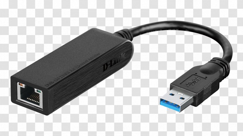 Laptop USB 3.0 Network Cards & Adapters Gigabit Ethernet D-Link - Hardware Transparent PNG