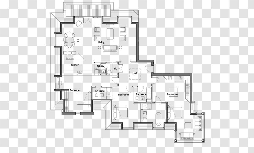 Floor Plan Land Lot - Elevation - Tree Transparent PNG