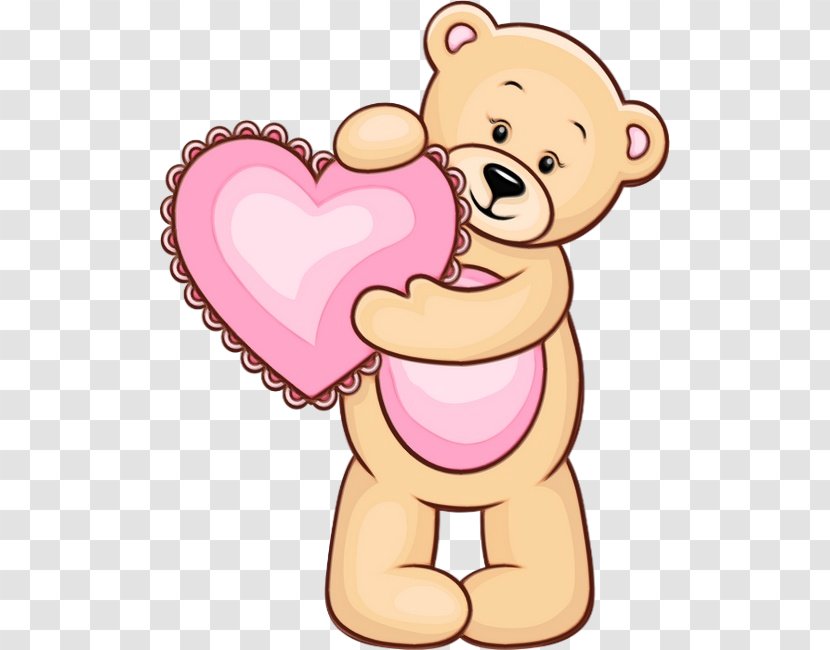 Teddy Bear - Pink - Animal Figure Heart Transparent PNG