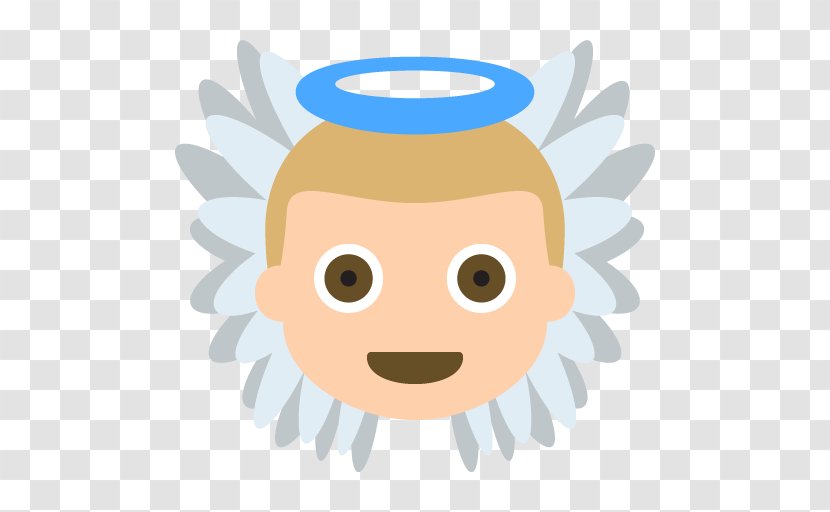 Emoji Human Skin Color Angel Meaning Light - Head - Baby Vector Transparent PNG