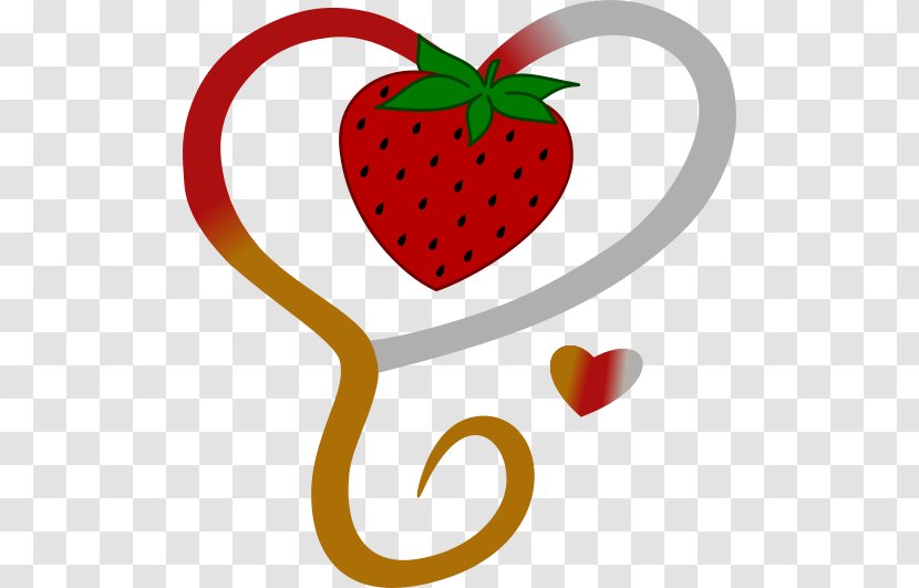 Strawberry Clip Art Food Love Apple - Heart Transparent PNG