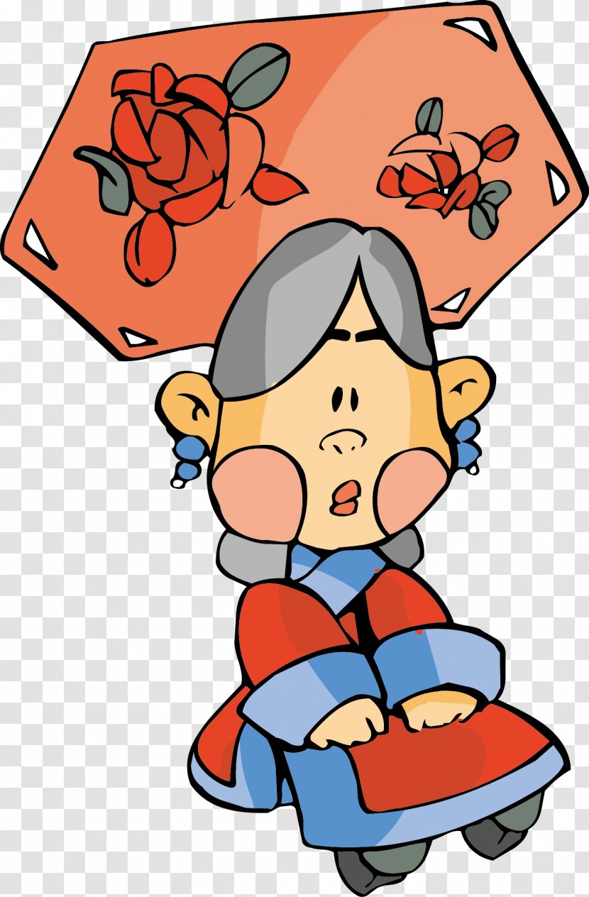 Qing Dynasty Cartoon Illustration - Toddler - Princess Of The Transparent PNG