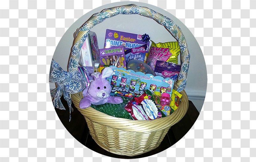 Easter Bunny Food Gift Baskets Hamper - Prize Basket Transparent PNG