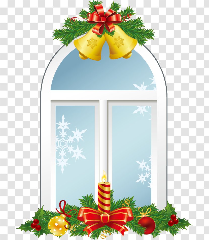 Window Christmas Ornament Day Vector Graphics Image Transparent PNG