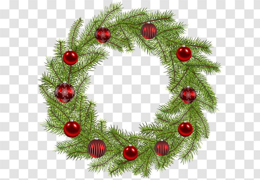 Christmas Ornament Decoration Wreath Clip Art - Evergreen - Gold Transparent PNG