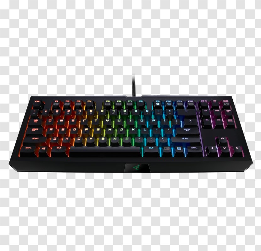 Computer Keyboard Razer Blackwidow X Tournament Edition Chroma BlackWidow V2 Gaming Keypad Transparent PNG