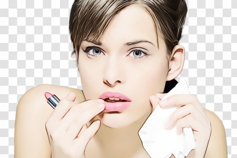 Beauty Lipstick Cosmetics Pomade - Chin - Neck Transparent PNG