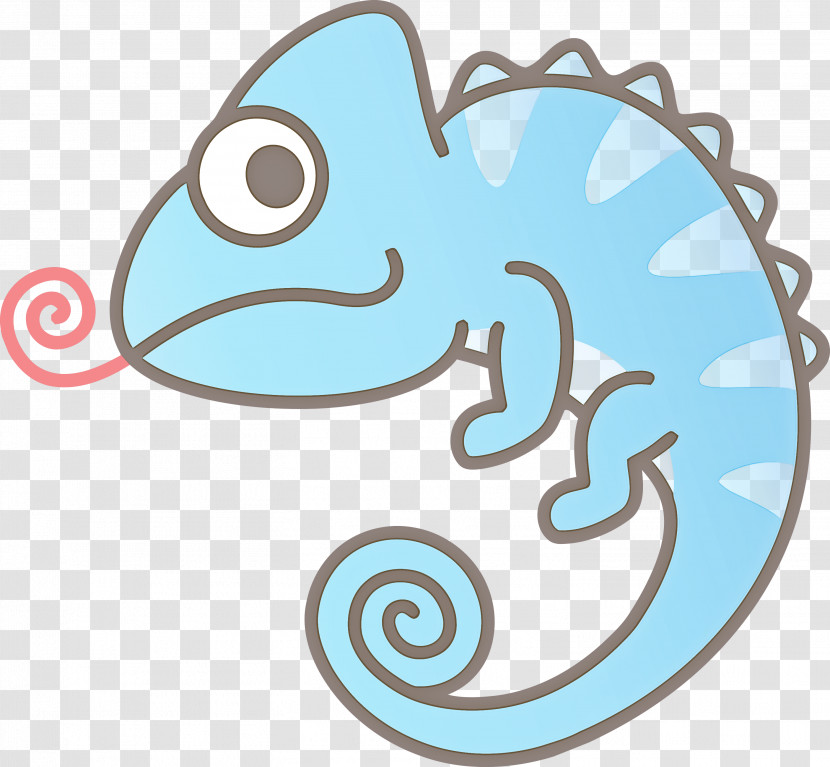 Aqua Turquoise Fish Teal Chameleon Transparent PNG