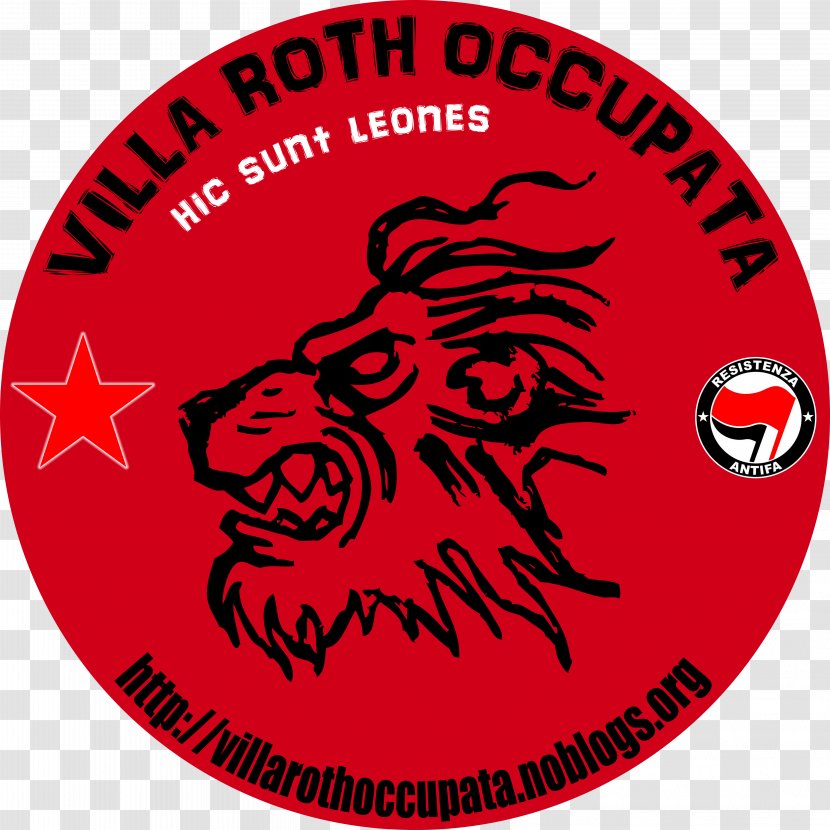 Logo Antifaschistische Aktion Circle Anti-fascism Font - Red Transparent PNG