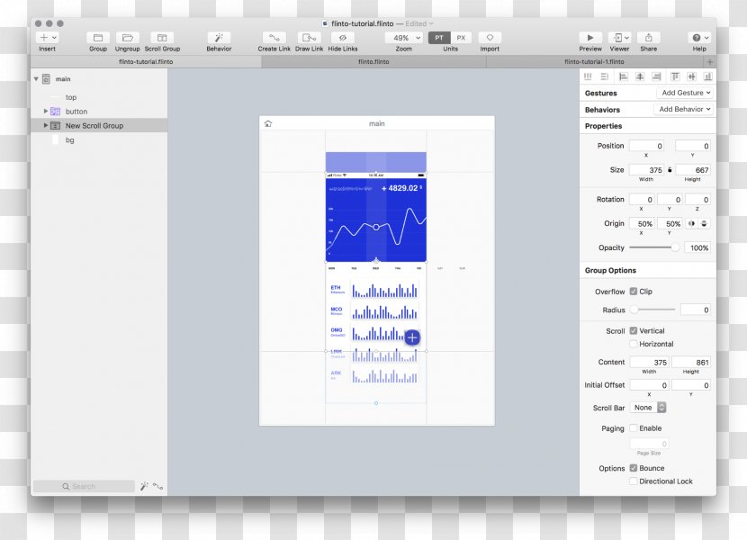 Dashboard Toptal Interaction Design - Prototype Transparent PNG