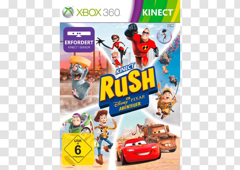 Xbox 360 Kinect Rush: A Disney-Pixar Adventure Wii Ratatouille - Microsoft Studios - Usb Transparent PNG
