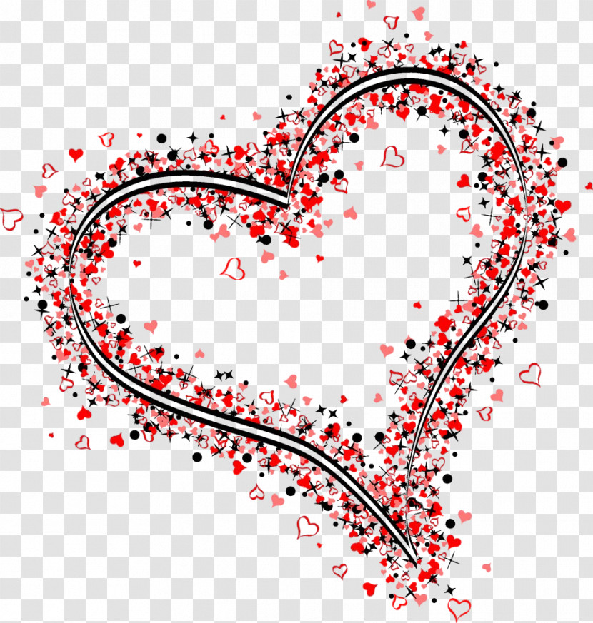 Heart Text Love Line Heart Transparent PNG